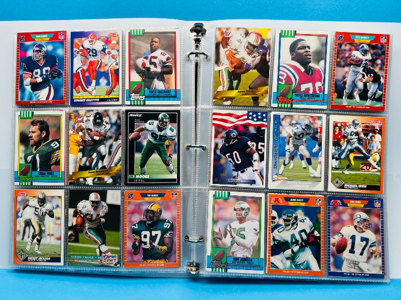 Photo 1 of 165120… final sale no returns/refunds-360 mixed football cards in binder