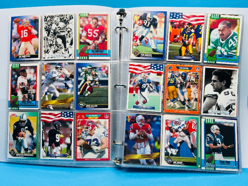 Photo 1 of 165120… final sale no returns/refunds-360 mixed football cards in binder