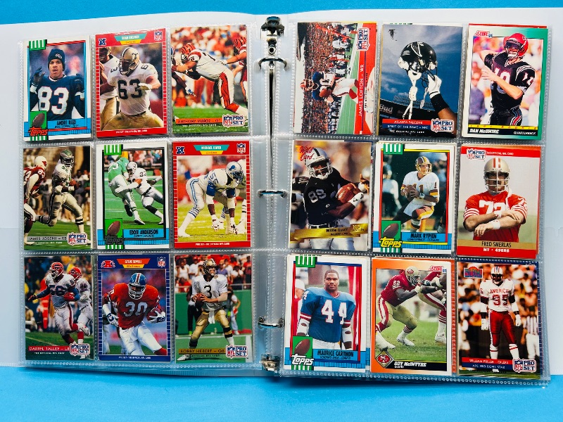 Photo 1 of 165120… final sale no returns/refunds-360 mixed football cards in binder