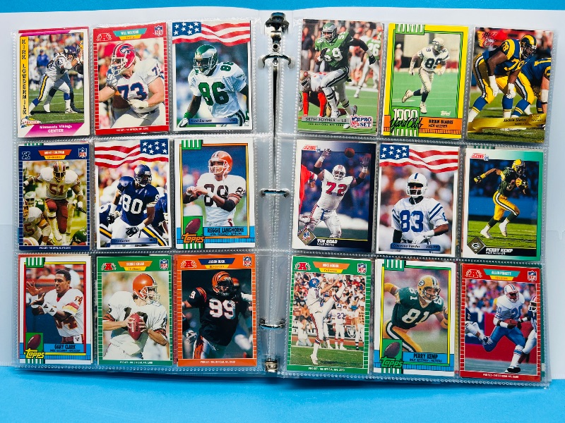 Photo 1 of 165120… final sale no returns/refunds-360 mixed football cards in binder