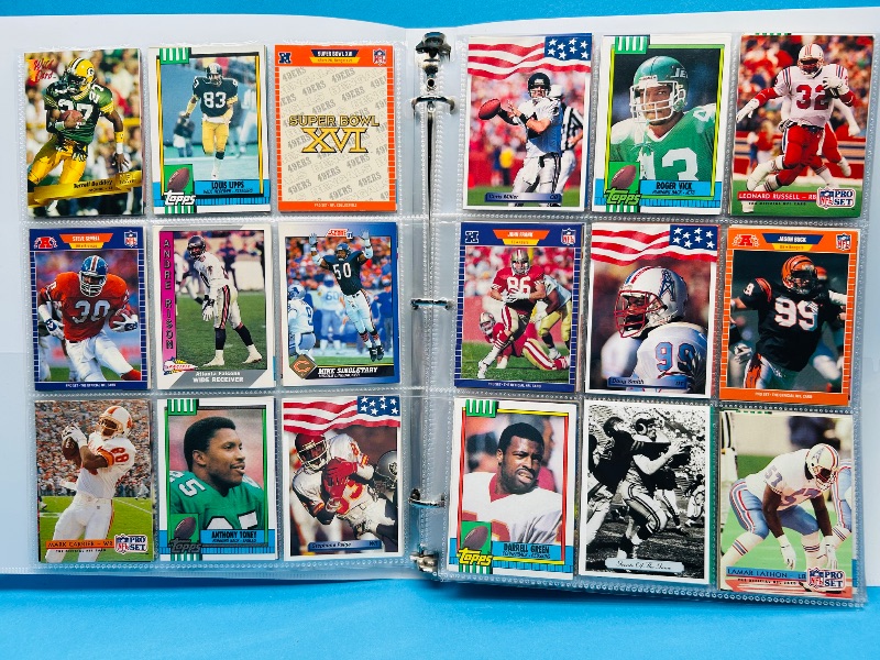 Photo 1 of 165120… final sale no returns/refunds-360 mixed football cards in binder