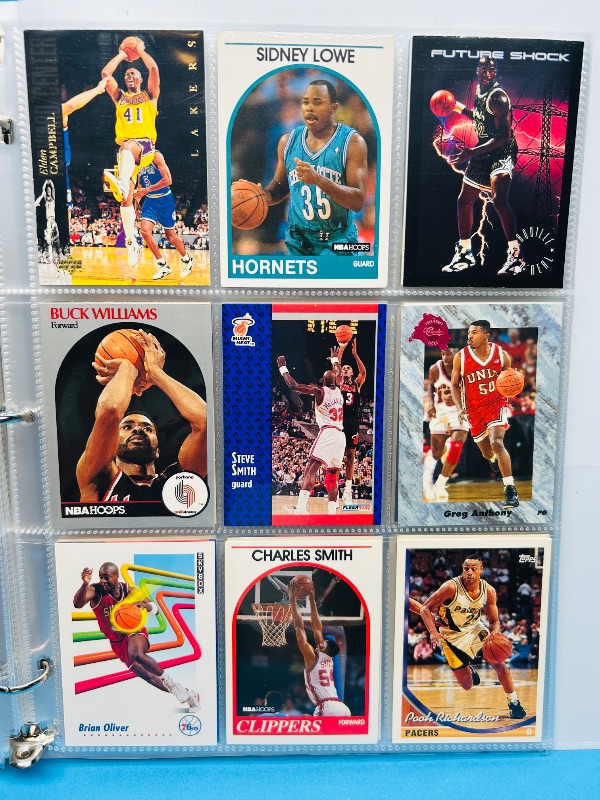 Photo 1 of 165121… final sale no returns/refunds-180 mixed basketball cards in binder