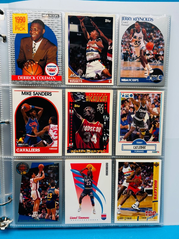 Photo 1 of 165121… final sale no returns/refunds-180 mixed basketball cards in binder