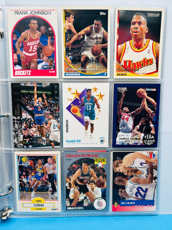 Photo 1 of 165121… final sale no returns/refunds-180 mixed basketball cards in binder