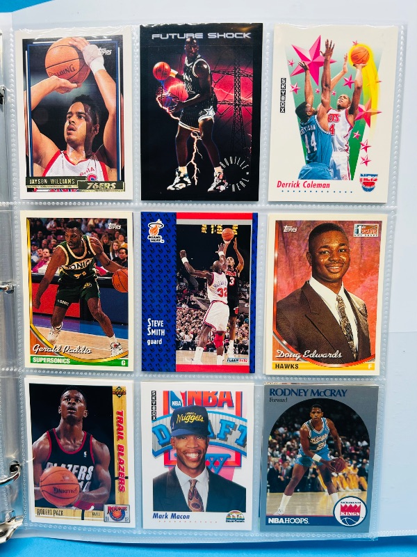 Photo 1 of 165121… final sale no returns/refunds-180 mixed basketball cards in binder