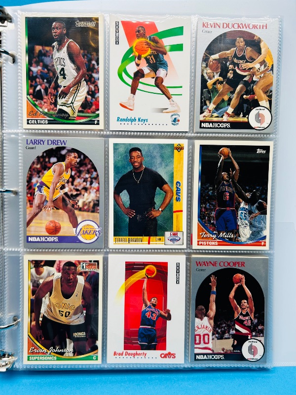Photo 1 of 165121… final sale no returns/refunds-180 mixed basketball cards in binder