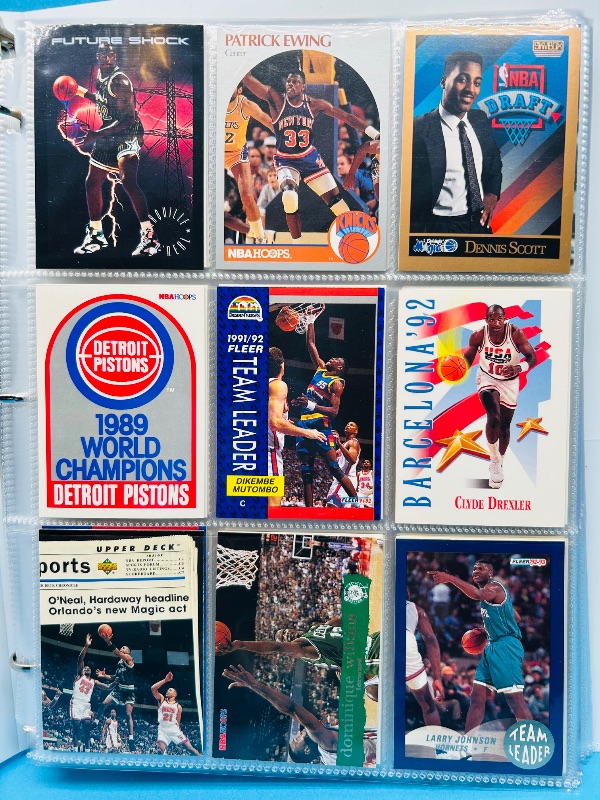 Photo 1 of 165121… final sale no returns/refunds-180 mixed basketball cards in binder