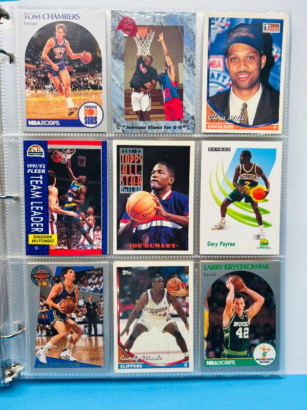 Photo 1 of 165121… final sale no returns/refunds-180 mixed basketball cards in binder