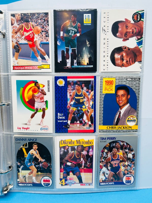 Photo 1 of 165121… final sale no returns/refunds-180 mixed basketball cards in binder
