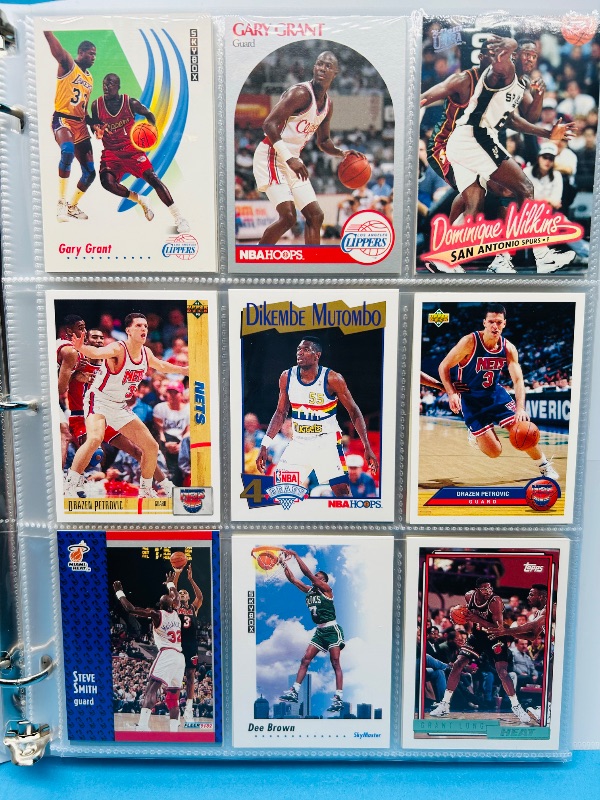 Photo 1 of 165121… final sale no returns/refunds-180 mixed basketball cards in binder