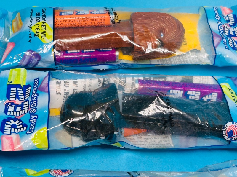 Photo 1 of 165124…4 sealed older Star Wars Pez dispensers and candy- no returns or refunds