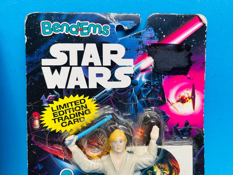 Photo 1 of 165126…2 vintage 1993 Star Wars BendEms-worn packaging 