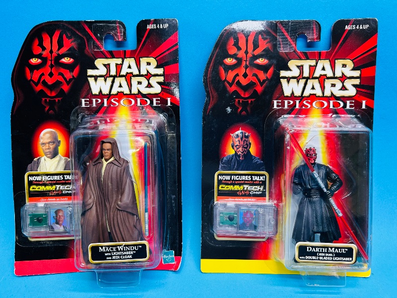 Photo 1 of 165133…2 Star Wars episode 1 figures 