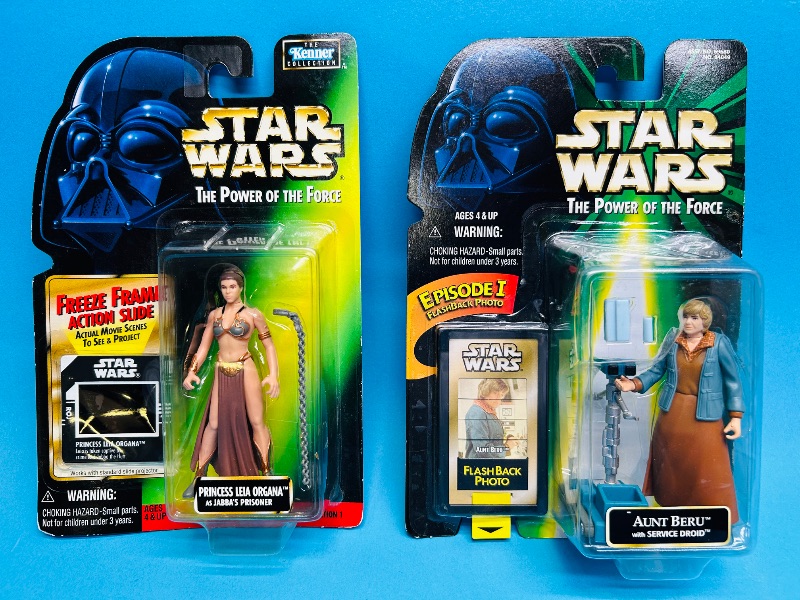 Photo 1 of 165138… 2 Star Wars figures -the power of the force