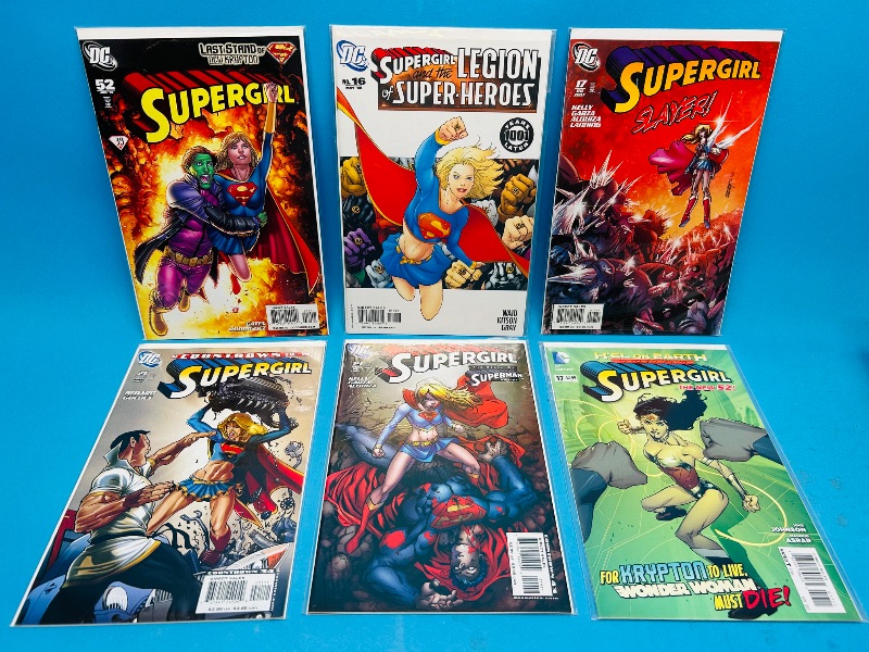 Photo 1 of 165153…6 supergirl  comics in plastic sleeves 