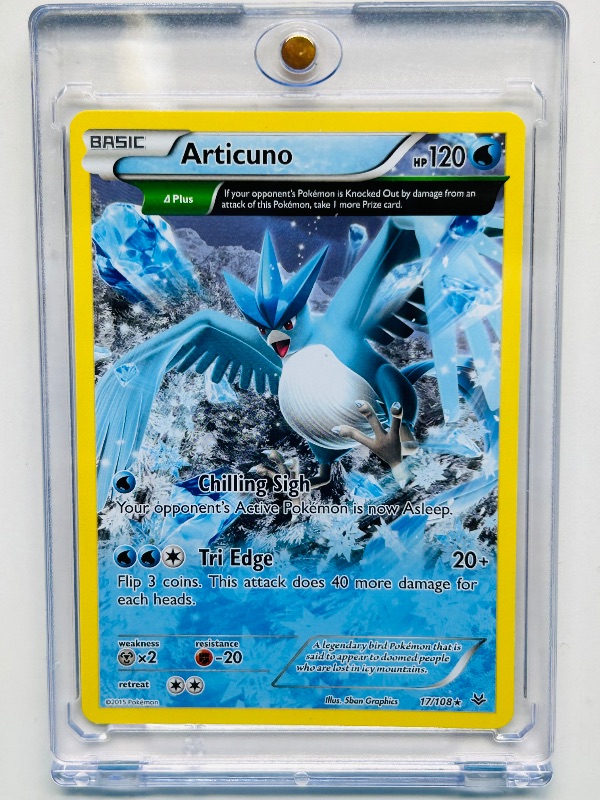 Photo 1 of 165171…Articuno  Pokémon card in hard plastic case