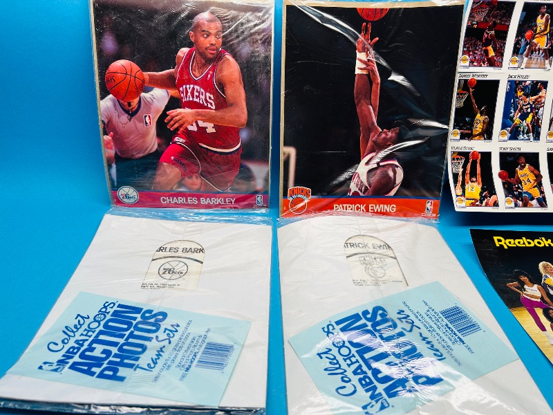 Photo 1 of 165174…uncut Lakers cards, Laker Girls, sealed Barkley and Ewing pictures 