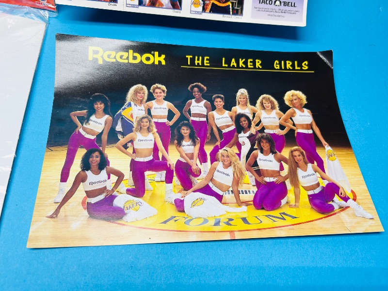 Photo 1 of 165174…uncut Lakers cards, Laker Girls, sealed Barkley and Ewing pictures 