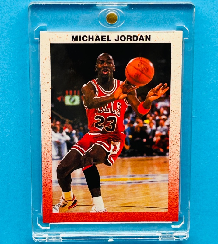 Photo 1 of 165179… Michael Jordan career highlights card in hard plastic case 