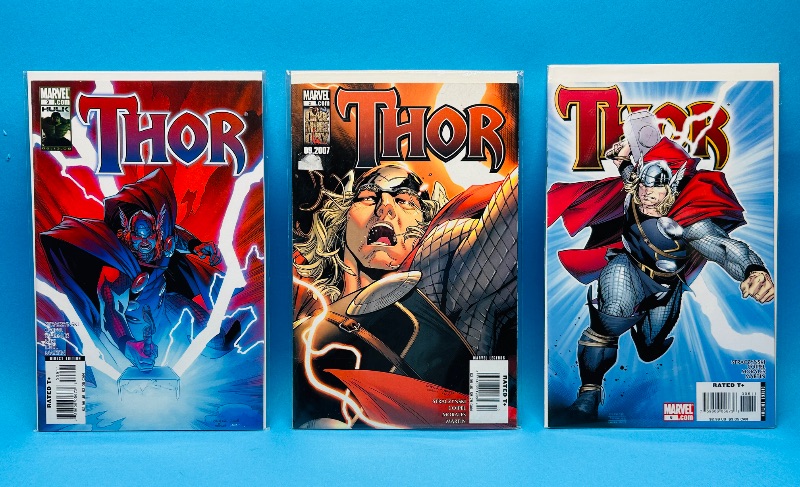 Photo 1 of 165192…3 Thor  comics in plastic sleeves 