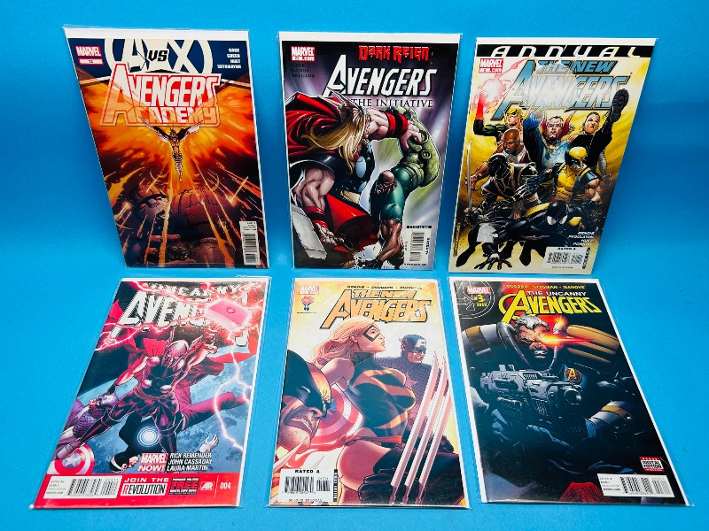 Photo 1 of 165199…6 Avengers  comics in plastic sleeves 