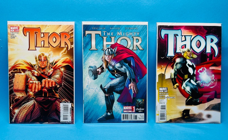 Photo 1 of 165201…3 Thor  comics in plastic sleeves 