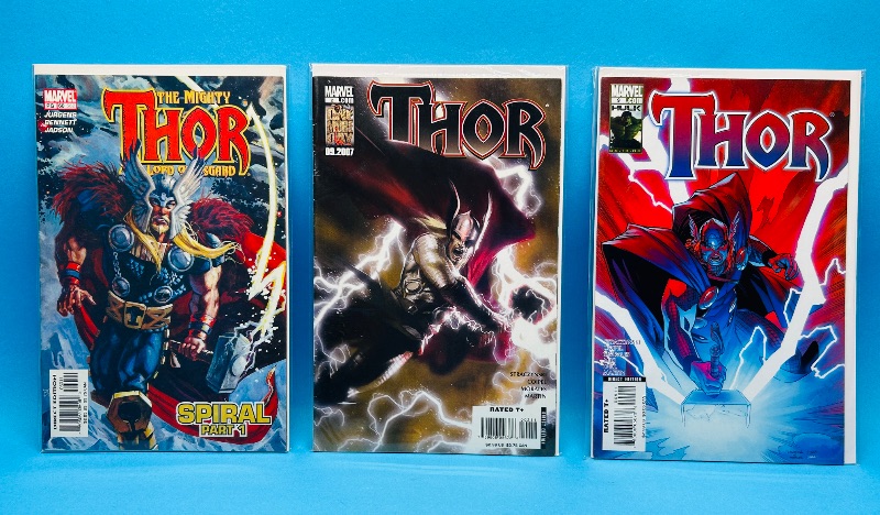 Photo 1 of 165202…3 Thor  comics in plastic sleeves 
