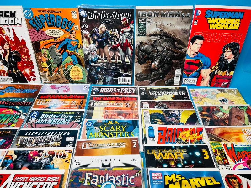 Photo 1 of 165216… final sale no returns/refunds-40 mixed comics in plastic sleeves 