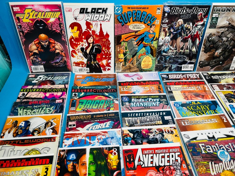Photo 1 of 165216… final sale no returns/refunds-40 mixed comics in plastic sleeves 
