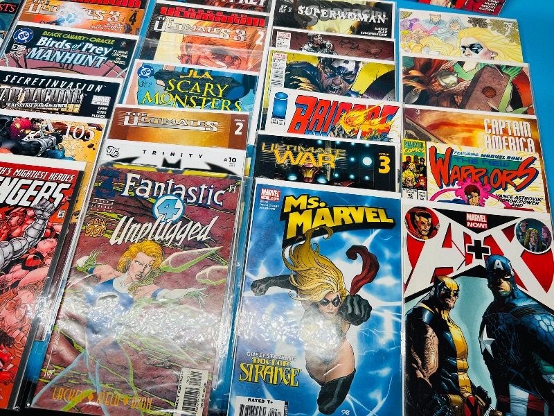 Photo 1 of 165216… final sale no returns/refunds-40 mixed comics in plastic sleeves 