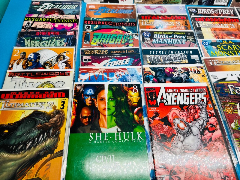 Photo 1 of 165216… final sale no returns/refunds-40 mixed comics in plastic sleeves 