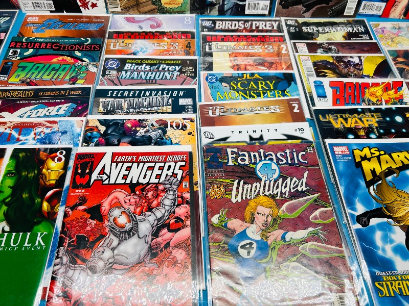Photo 1 of 165216… final sale no returns/refunds-40 mixed comics in plastic sleeves 