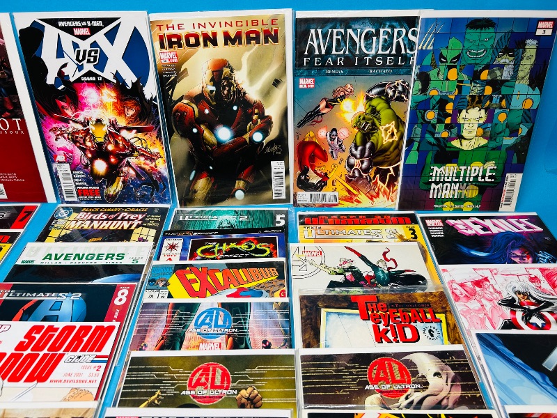 Photo 1 of 165217…final sale no returns/refunds-35 mixed comics in plastic sleeves 