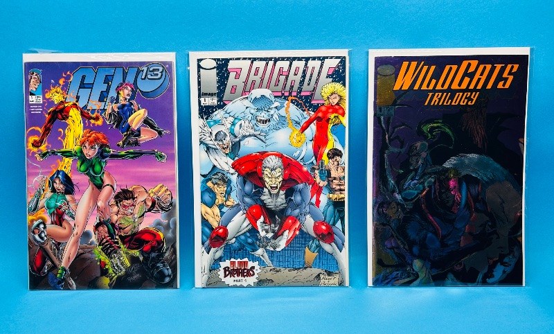 Photo 1 of 165220…3  comics all #1’s in plastic sleeves 