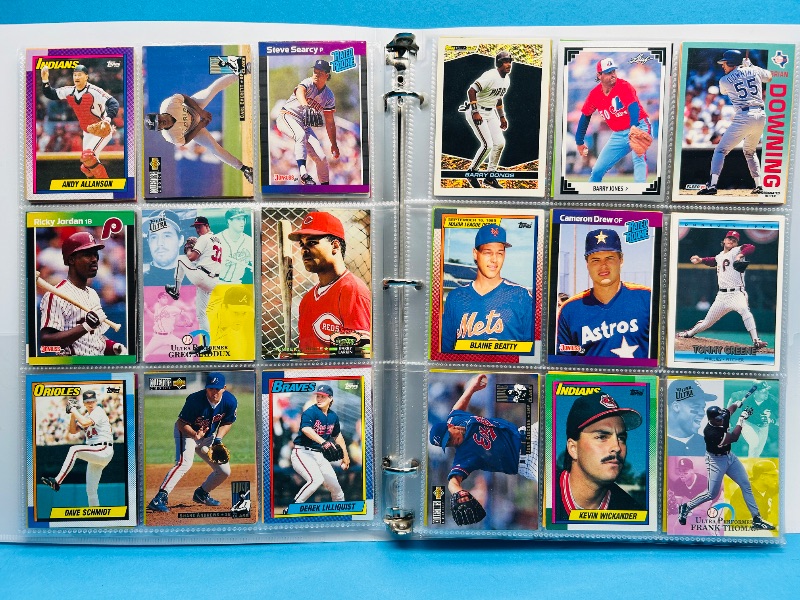 Photo 1 of 165223…final sale no returns/refunds -360 mixed baseball cards in binder