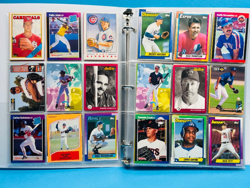 Photo 1 of 165223…final sale no returns/refunds -360 mixed baseball cards in binder