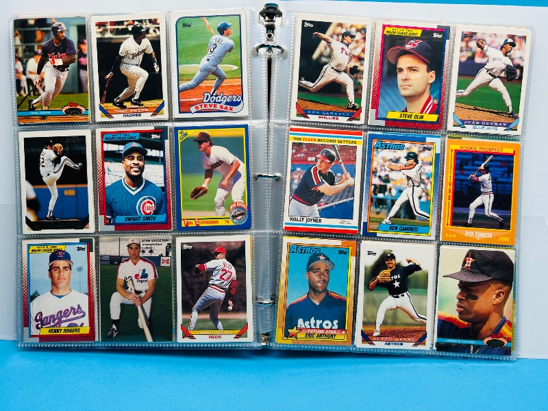 Photo 1 of 165223…final sale no returns/refunds -360 mixed baseball cards in binder