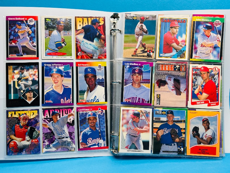 Photo 1 of 165223…final sale no returns/refunds -360 mixed baseball cards in binder