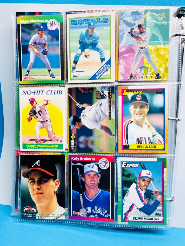 Photo 1 of 165223…final sale no returns/refunds -360 mixed baseball cards in binder