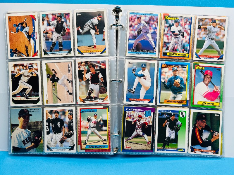 Photo 1 of 165223…final sale no returns/refunds -360 mixed baseball cards in binder