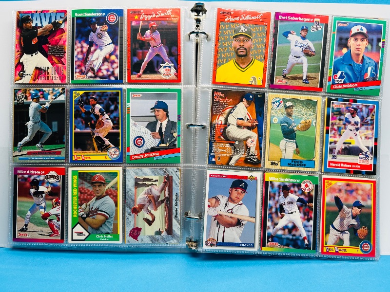 Photo 1 of 165223…final sale no returns/refunds -360 mixed baseball cards in binder