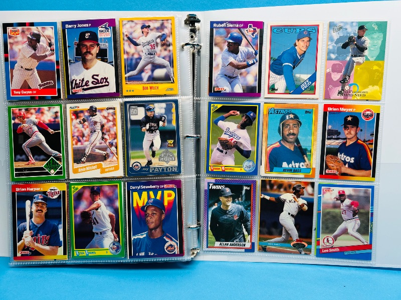 Photo 1 of 165223…final sale no returns/refunds -360 mixed baseball cards in binder