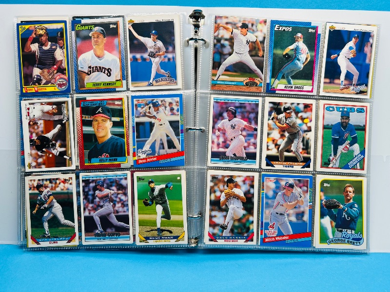 Photo 1 of 165223…final sale no returns/refunds -360 mixed baseball cards in binder