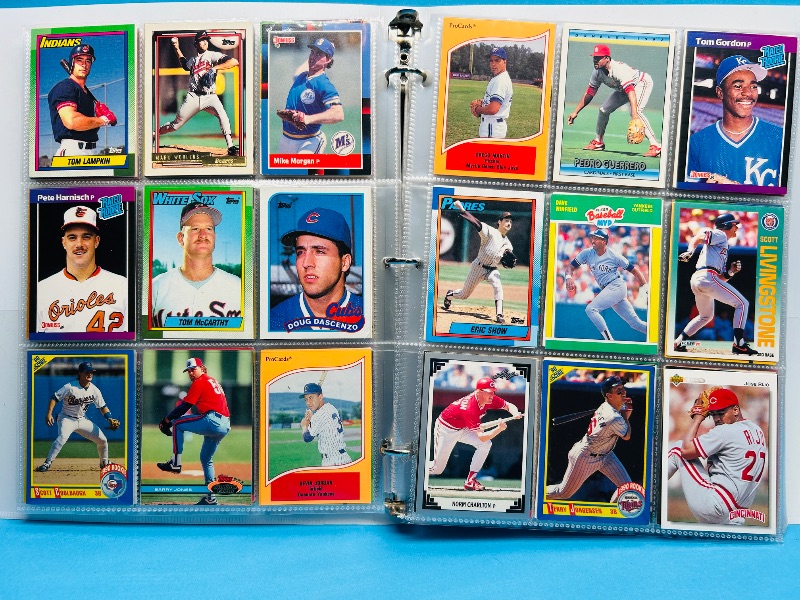 Photo 1 of 165223…final sale no returns/refunds -360 mixed baseball cards in binder