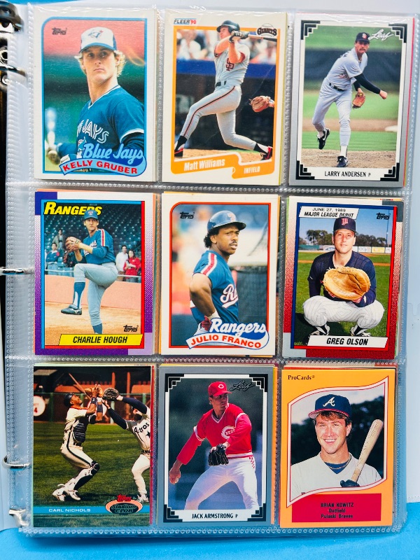 Photo 1 of 165224… final sale no returns/refunds -360 mixed baseball cards in binder