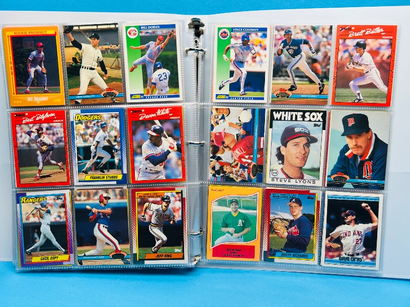 Photo 1 of 165224… final sale no returns/refunds -360 mixed baseball cards in binder