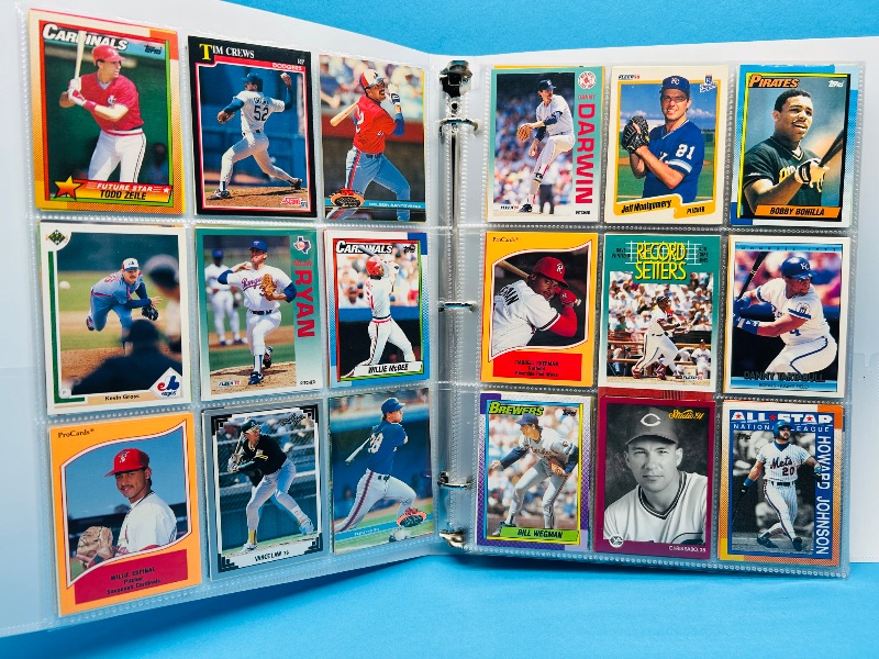 Photo 1 of 165224… final sale no returns/refunds -360 mixed baseball cards in binder