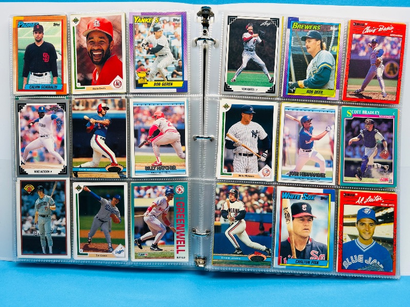 Photo 1 of 165224… final sale no returns/refunds -360 mixed baseball cards in binder
