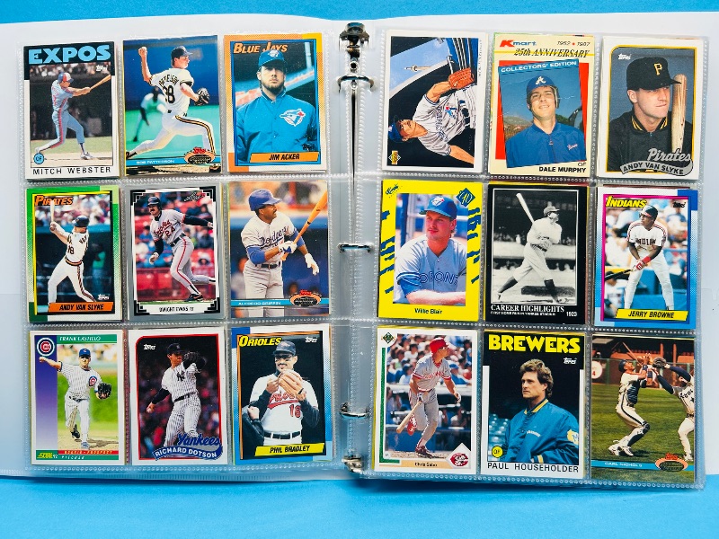 Photo 1 of 165224… final sale no returns/refunds -360 mixed baseball cards in binder