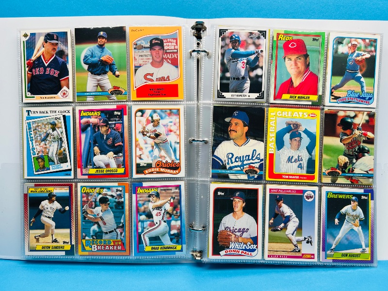Photo 1 of 165224… final sale no returns/refunds -360 mixed baseball cards in binder